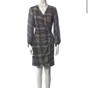 Diane Von Furstenberg (DVF) Wrap Black and White Dress Sz. 12